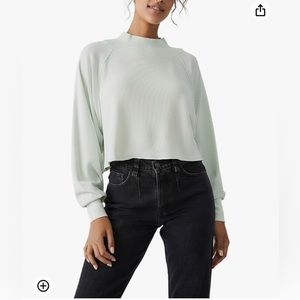 NWT FREE PEOPLE FUN TIME TURTLES PULLOVER SIZE SMALL COLOR SAGE GREEN